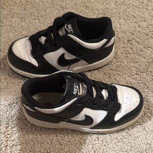 Nike Kids Black and White Sneakers